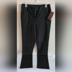 MULTIPLES | NWT Sz 6 Black printed pants